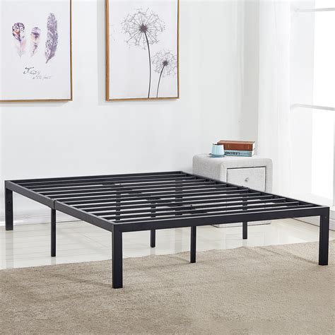 queen size metal bed frame for mattress and box spring|queen mattress box spring sale.